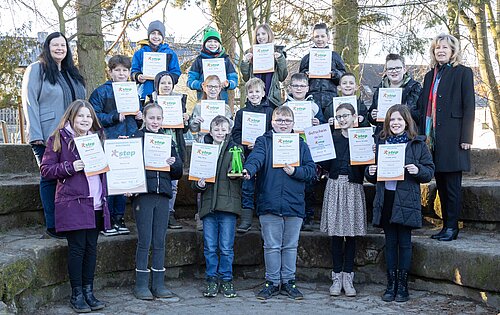 step BraWo Sieger in Wolfsburg: Klasse 4b der Grundschule Hansenwinkel