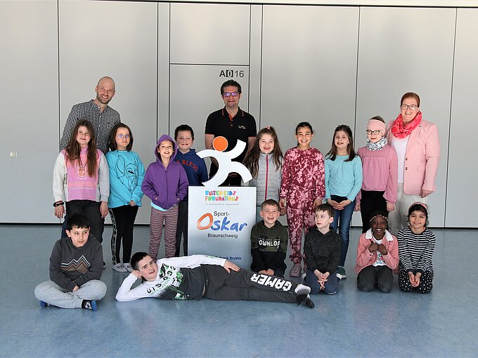 Sport-Oskar-Übergabe an der Grundschule Rheinring