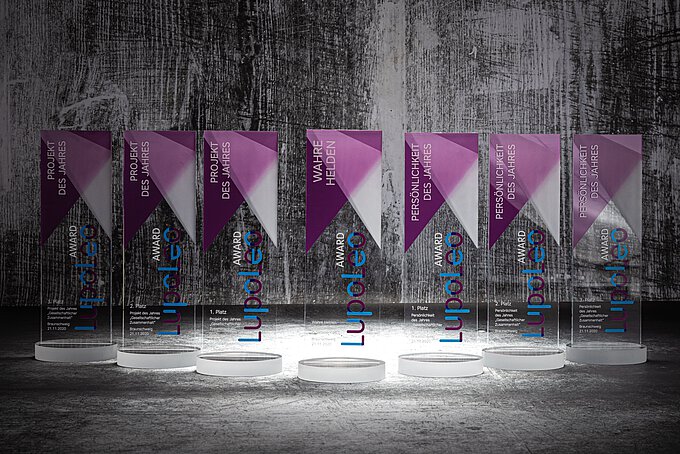 Die sieben LupoLeo Awards im Überblick / Foto: Sahnefoto/Volksbank BraWo Die sieben LupoLeo Awards im Überblick / Foto: Sahnefoto/Volksbank BraWo
